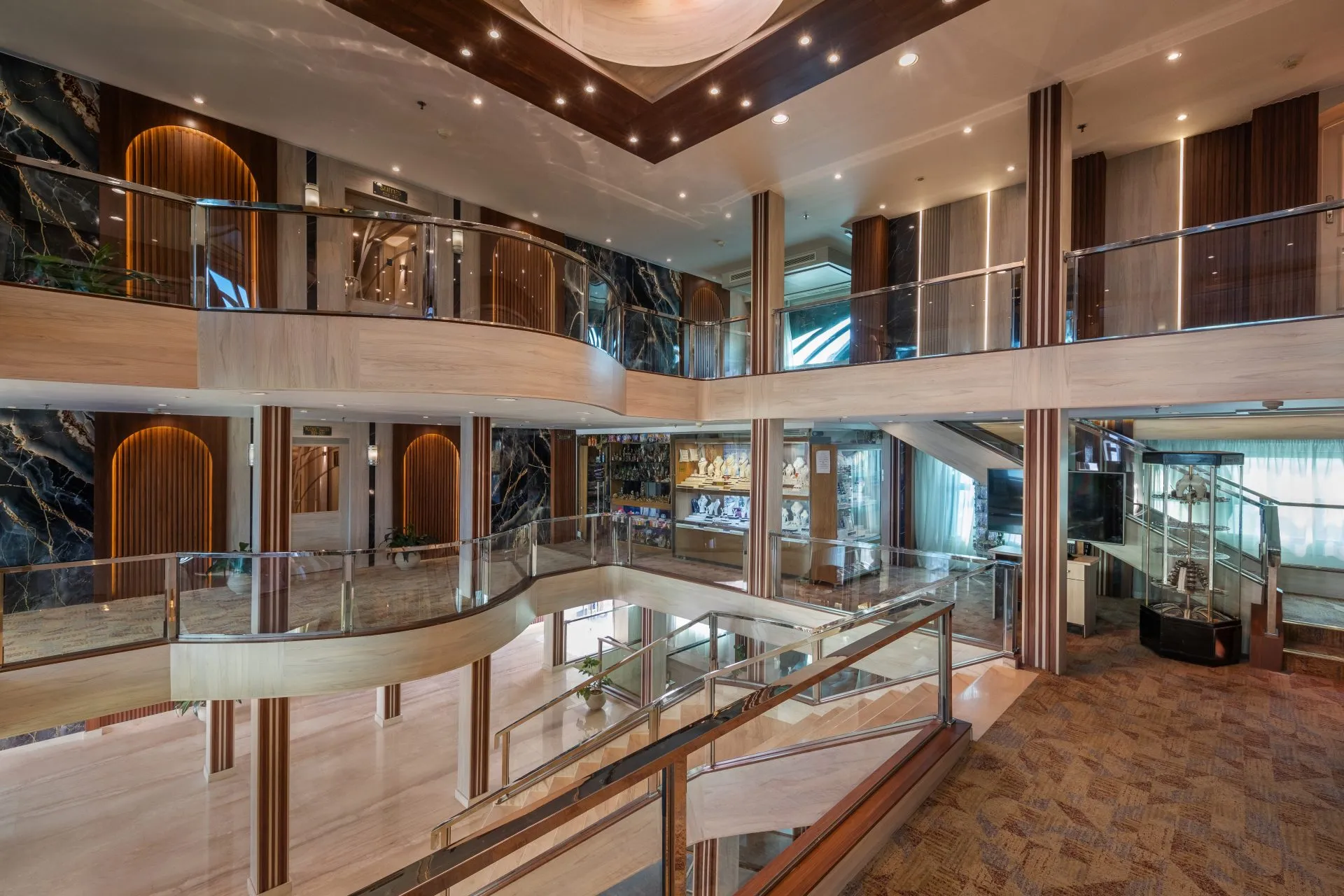 Lobby of the MS Chateau Lafayette Nile Cruise Nile cruise